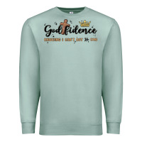 Seafoam godfidence Premium Sweatshirt - MaliasSmallBusiness