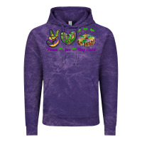 Cloud Purple Peace Love King Cake Vintage Hoodie - RanaPortraitStore
