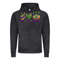 Vintage Black Peace Love King Cake Vintage Hoodie - RanaPortraitStore
