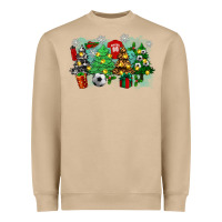 Christmas Trees With Soccer Heavyweight Sweatshirt | Teevron