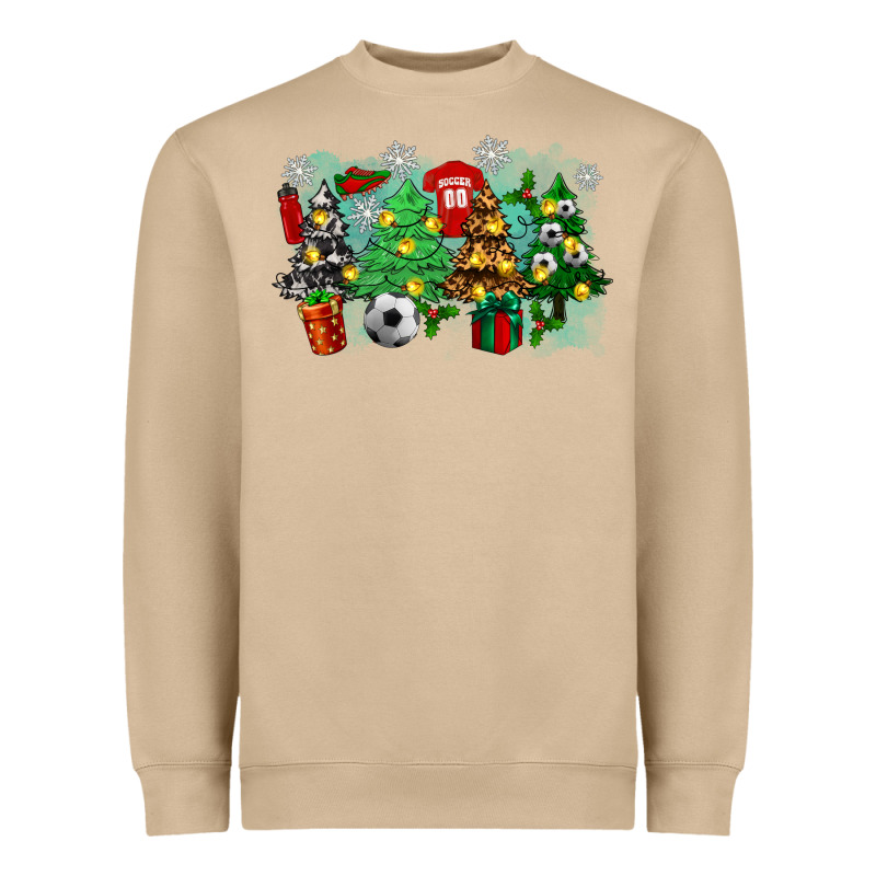 Christmas Trees With Soccer Heavyweight Sweatshirt by Zillion Design Studio | Teevron