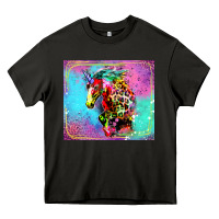Asphalt Colorful Unicorn Horse Heavy Core Tee - LillyAllenDesigns