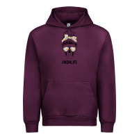 Mauve Wine Daisy Mom Skull Urban Hoodie - Bettercallsaul