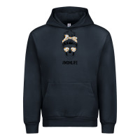 Navy Daisy Mom Skull Urban Hoodie - Bettercallsaul