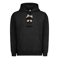 Pigment Black Daisy Mom Skull Urban Hoodie - Bettercallsaul