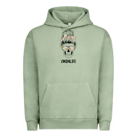 Pigment Oil Green Daisy Mom Skull Urban Hoodie - Bettercallsaul