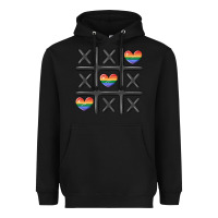 Black pride tic tac toe Heavyweight Hoodie - MaliasSmallBusiness