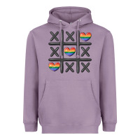 Lavender pride tic tac toe Heavyweight Hoodie - MaliasSmallBusiness