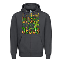 Smoke I don't need luck I've got Jesus Zipper Hoodie - Jasminsmagicworld