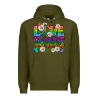 Army Green Pride LGBTQ+ Love Wins Premium Hoodie - BundleAndBundleShop