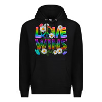 Black Pride LGBTQ+ Love Wins Premium Hoodie - BundleAndBundleShop
