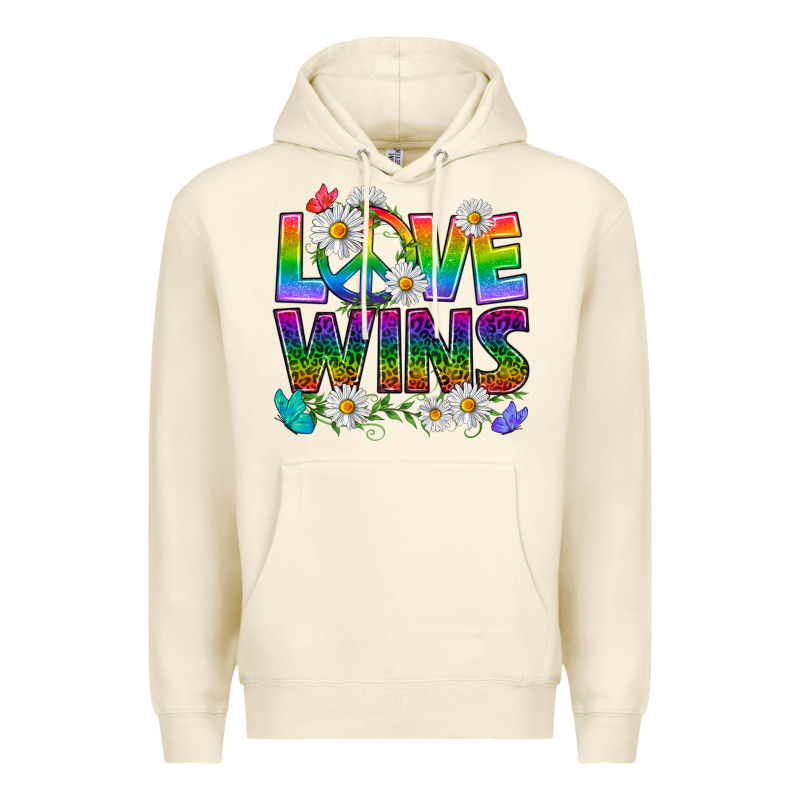 Pride Lgbtq+ Love Wins Premium Hoodie by BundleAndBundleShop | Teevron