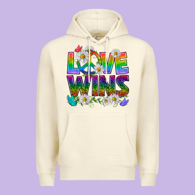 Pride Lgbtq+ Love Wins Premium Hoodie Designed By Bundleandbundleshop