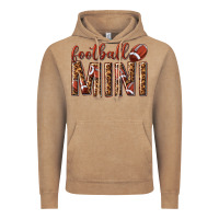 Vintage Coffee football mini with leopard Vintage Hoodie - texasbilliewilder