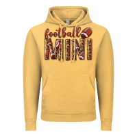 Vintage Mustard football mini with leopard Vintage Hoodie - texasbilliewilder
