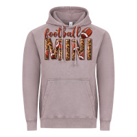 Vintage Zinc football mini with leopard Vintage Hoodie - texasbilliewilder