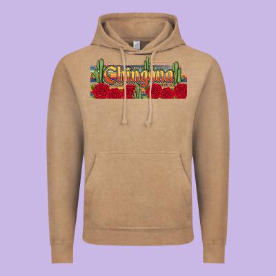 Chingona Vintage Hoodie Designed By Jahusdesignshop