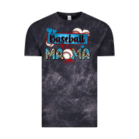 Cloud Black baseball mama with leopard Vintage Tee - Zillion Design Studio