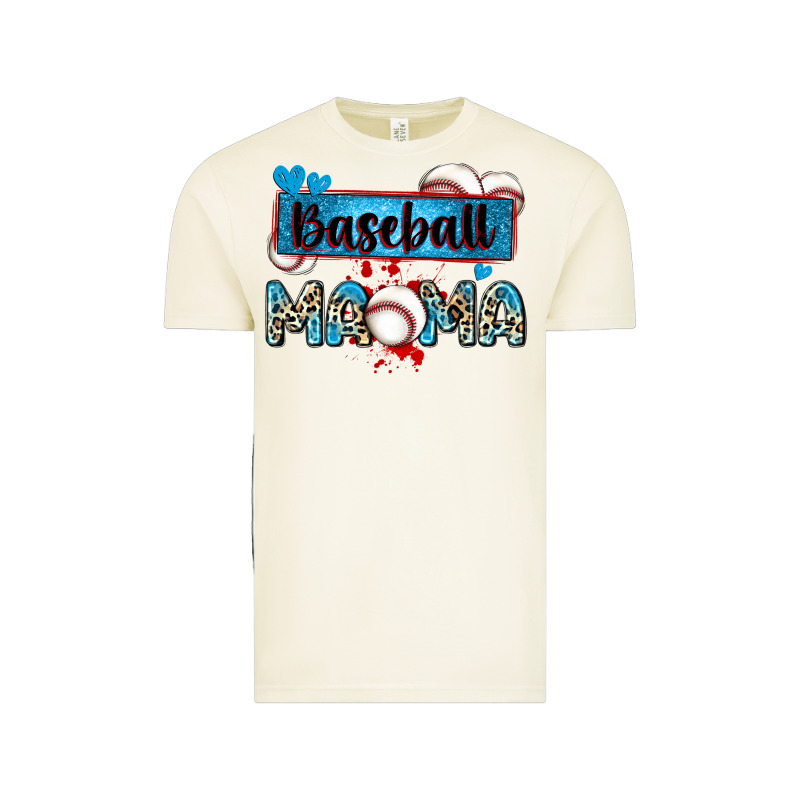 Baseball Mama With Leopard Vintage Tee by Zillion Design Studio | Teevron