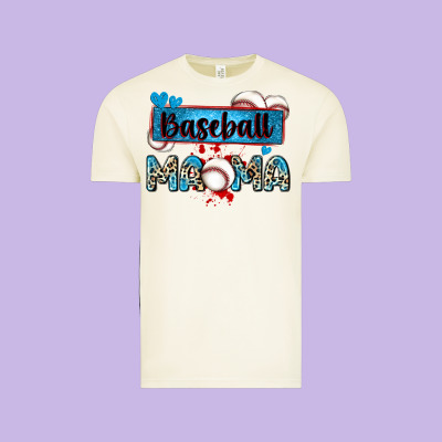 Baseball Mama With Leopard Vintage Tee Designed By Zillion Design Studio