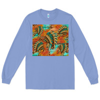 Colony Blue indian headdress pattern tumbler Long Sleeve Tee - HRA Design Shop