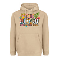 Mushroom the beach is my happy place Heavyweight Hoodie - MaliasSmallBusiness