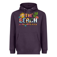 The Beach Is My Happy Place Heavyweight Hoodie | Teevron
