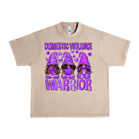 French Oak Domestic Violence Warrior Afro Gnomes Urban Heavy Tee - texasbilliewilder