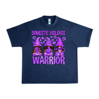 Navy Domestic Violence Warrior Afro Gnomes Urban Heavy Tee - texasbilliewilder