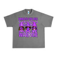 Tornado Domestic Violence Warrior Afro Gnomes Urban Heavy Tee - texasbilliewilder