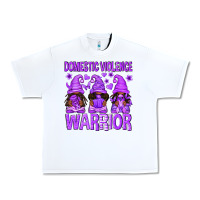 White Domestic Violence Warrior Afro Gnomes Urban Heavy Tee - texasbilliewilder