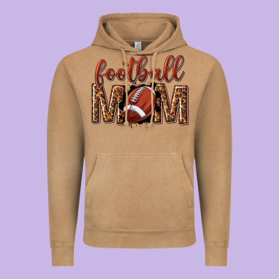 Football Mom Vintage Hoodie Designed By Texasbilliewilder