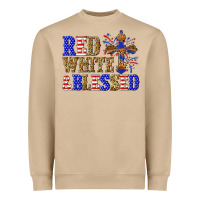 Mushroom red white and blessed Heavyweight Sweatshirt - texasbilliewilder