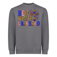 Storm red white and blessed Heavyweight Sweatshirt - texasbilliewilder
