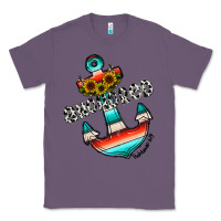 Lavender anchored Classic Tee - CowhideDigitalArt