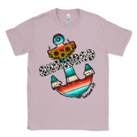 Lilac anchored Classic Tee - CowhideDigitalArt