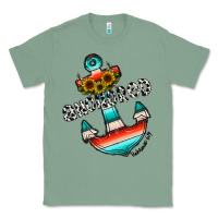 Sage anchored Classic Tee - CowhideDigitalArt