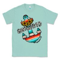 Seafoam anchored Classic Tee - CowhideDigitalArt