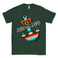 Sports Green anchored Classic Tee - CowhideDigitalArt