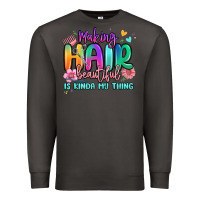 Smoke making hair beautiful is kinda my thing Premium Sweatshirt - MaliasSmallBusiness