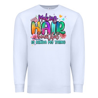 White making hair beautiful is kinda my thing Premium Sweatshirt - MaliasSmallBusiness