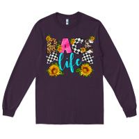 Plum race life Long Sleeve Tee - HRA Design Shop