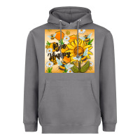 Storm bee happy Heavyweight Hoodie - MaliasSmallBusiness