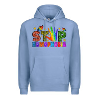 Colony Blue Western Stop Homophobia Premium Hoodie - BundleAndBundleShop