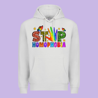Western Stop Homophobia Premium Hoodie Designed By Bundleandbundleshop