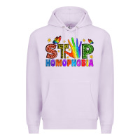 Lilac Western Stop Homophobia Premium Hoodie - BundleAndBundleShop