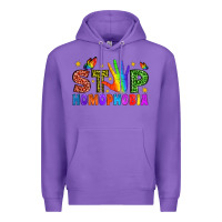 Purple Western Stop Homophobia Premium Hoodie - BundleAndBundleShop