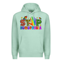 Seafoam Western Stop Homophobia Premium Hoodie - BundleAndBundleShop