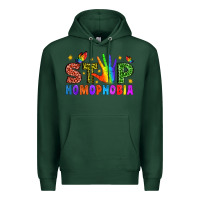 Sports Green Western Stop Homophobia Premium Hoodie - BundleAndBundleShop