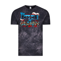 Cloud Black baseball granny with leopard Vintage Tee - Zillion Design Studio